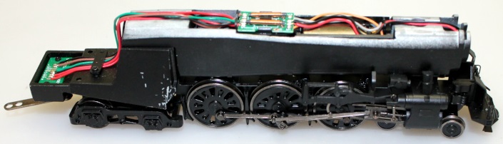 Complete Loco Chassis (Black) (HO 4-6-4 J3a Hudson)